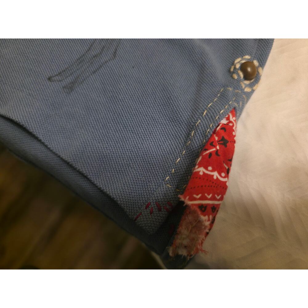 Polo Ralph Lauren Custom Fit Artisan Patchwork Sashiko Polo Shirt NWT Large - Picture 7 of 8